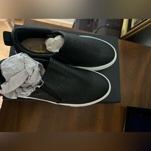 Crocodile Embossed Slip Ons